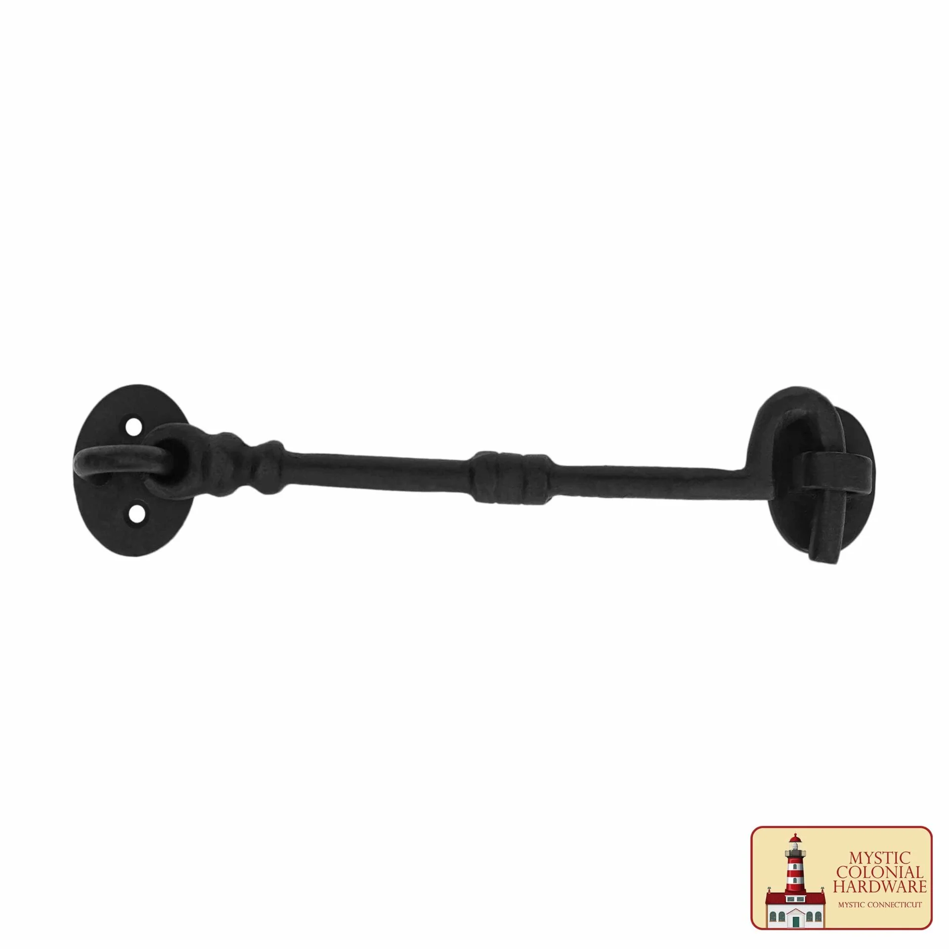 Hierro Forjado Negro Cabina Gancho Ojo 5" Largo Grande Decorativo Privacidad Gancho Pestillos para Armario Ventana Cocina Puertas Corredizas o de Granero - Imagen 4