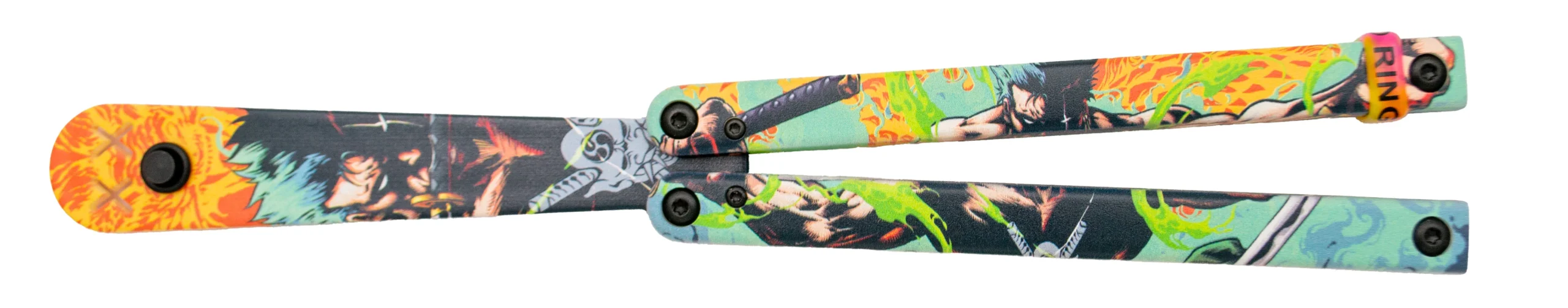 Navaja Abanico Third Práctica Zoro One Piece Hoja Plástico 11 Cm - Imagen 2