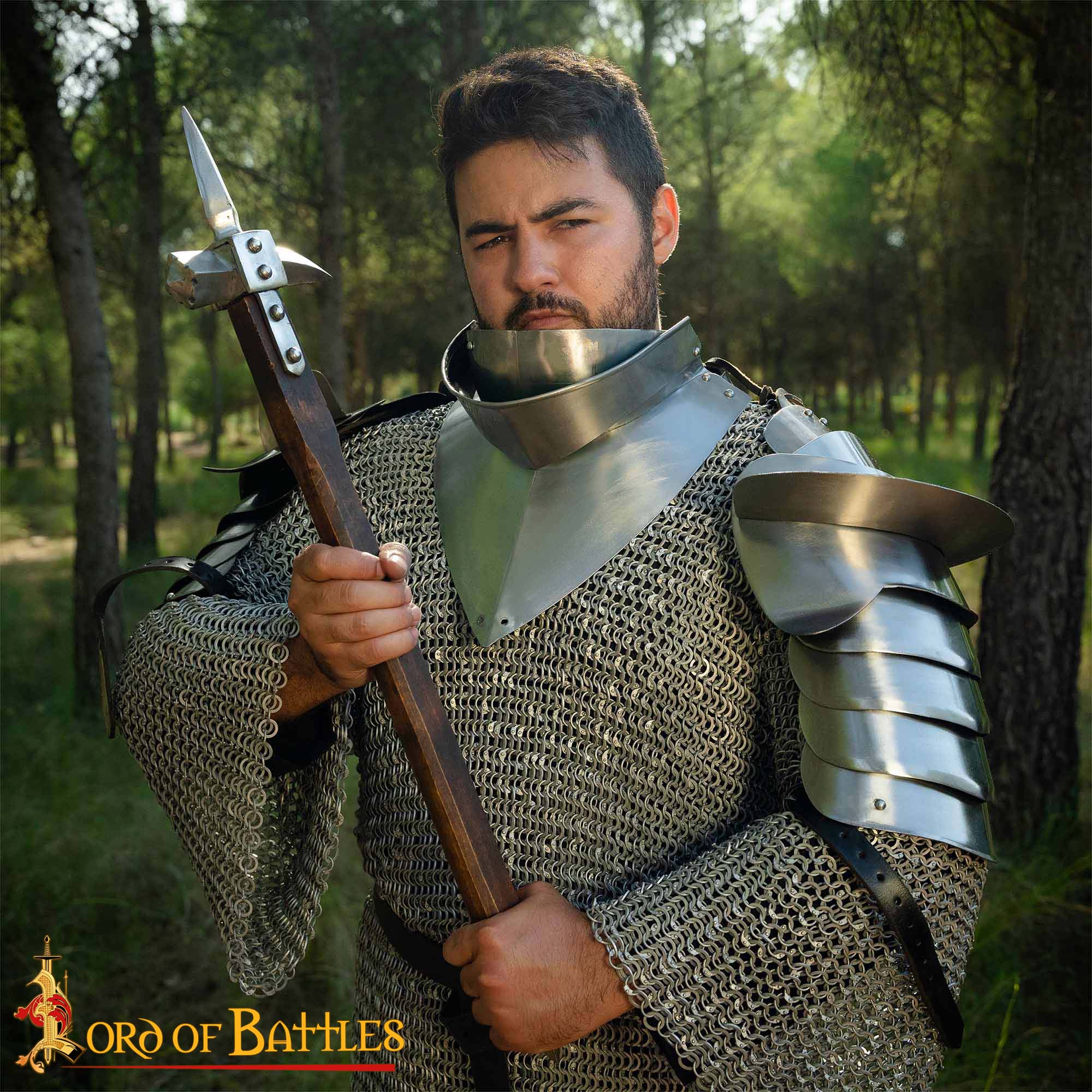 Gorget Medieval del Siglo Xv con Bevor Calibre 16 - Imagen 2