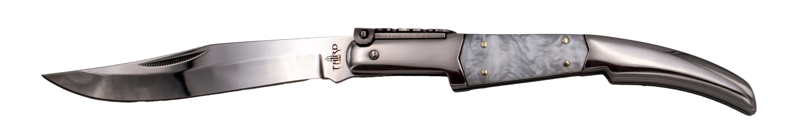 Navaja Carraca Third N50b Serie Perla AcrÃlico Blanco - Imagen 6