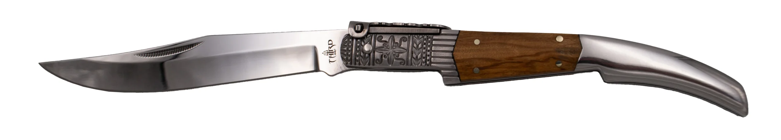 Navaja Carraca Third N50od Seda Ámbar Madera De Olivo - Imagen 6