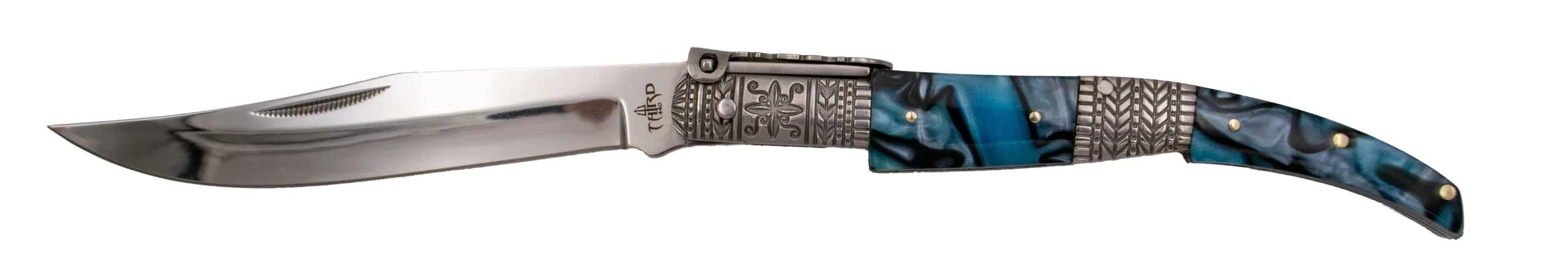 Navaja Carraca Third N54ad Seda Zafiro Decorada - Imagen 5